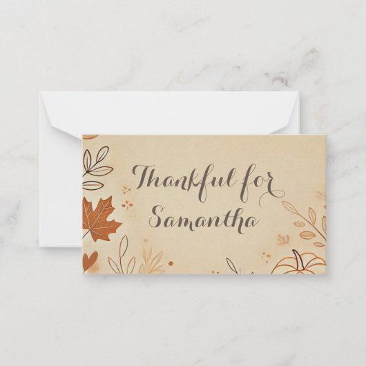 Flat Note-kaart Notitiekaartje (Voorkant)