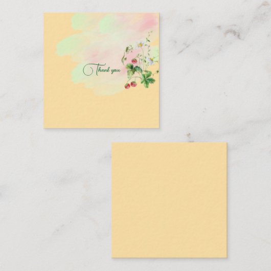 Flat Note-kaart Notitiekaartje (Voorkant / Achterkant)