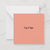 Flat Note-kaart Notitiekaartje (Achterkant)