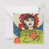 Flat Note-kaart Notitiekaartje (Voorkant)