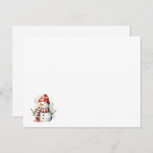 Flat Note-kaart Notitiekaartje (Voorkant / Achterkant)