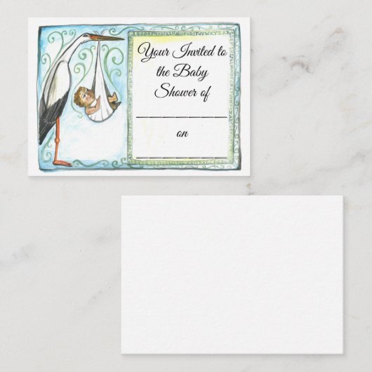 Flat Note-kaart Notitiekaartje (Voorkant / Achterkant)