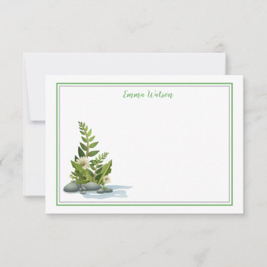 Flat Note-kaart Notitiekaartje (Voorkant)