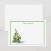 Flat Note-kaart Notitiekaartje (Voorkant / Achterkant)