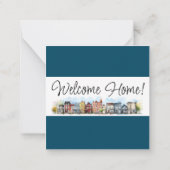 Flat Note-kaart Notitiekaartje (Achterkant)