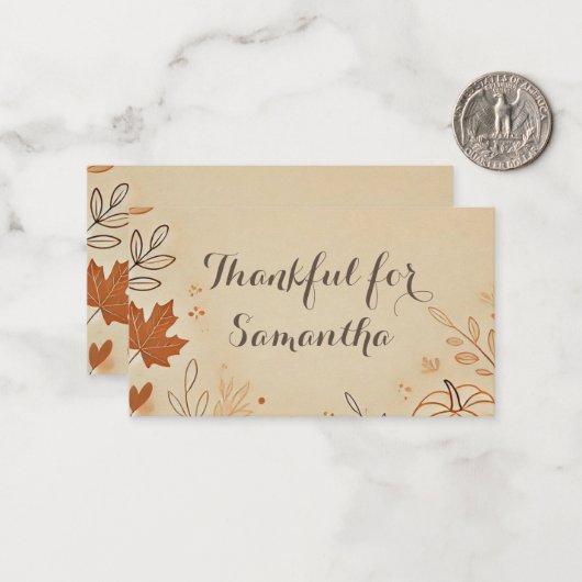 Flat Note-kaart Notitiekaartje (Voorkant / Achterkant in situ)