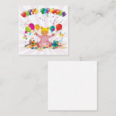 Flat Note-kaart Notitiekaartje (Voorkant / Achterkant)