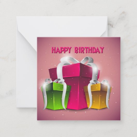 Flat Note-kaart Notitiekaartje (Voorkant)