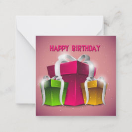 Flat Note-kaart Notitiekaartje