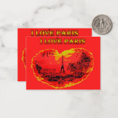 Flat Note-kaart Notitiekaartje (Voorkant / Achterkant in situ)