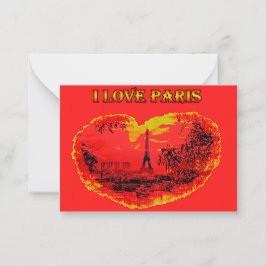 Flat Note-kaart Notitiekaartje