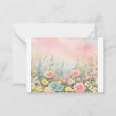 Flat Note-kaart Notitiekaartje (Achterkant)