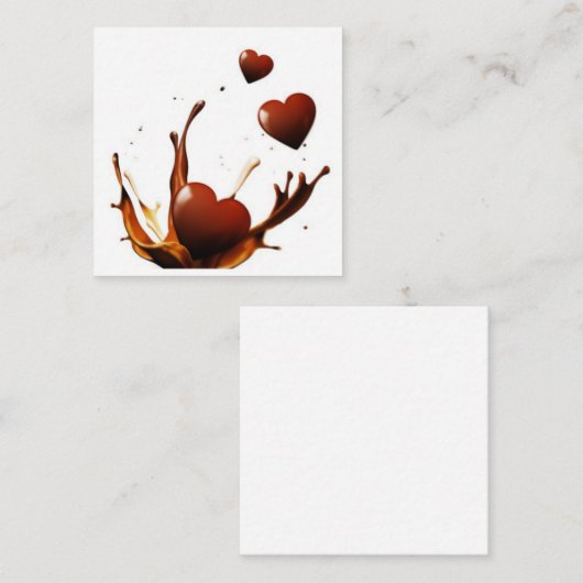 Flat Note-kaart Notitiekaartje (Voorkant / Achterkant)