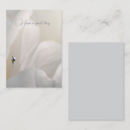 Flat Note-kaart Notitiekaartje (Voorkant / Achterkant)