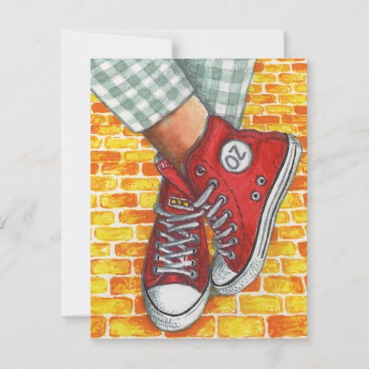 Flat Note-kaart Notitiekaartje (Voorkant)