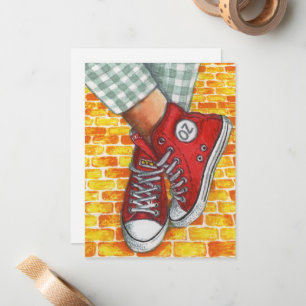 Flat Note-kaart Notitiekaartje