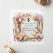 Flat Note-kaart Notitiekaartje (Voorkant / Achterkant in situ)