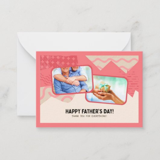 Flat Note-kaart Notitiekaartje (Voorkant)