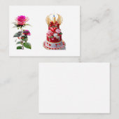 Flat Note-kaart Notitiekaartje (Voorkant / Achterkant)