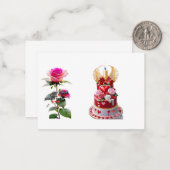 Flat Note-kaart Notitiekaartje (Voorkant / Achterkant in situ)