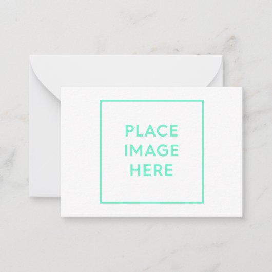 Flat Note-kaart Notitiekaartje (Voorkant)