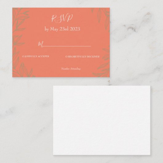 Flat Note-kaart Notitiekaartje (Voorkant / Achterkant)