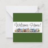 Flat Note-kaart Notitiekaartje (Achterkant)