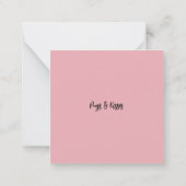 Flat Note-kaart Notitiekaartje (Achterkant)