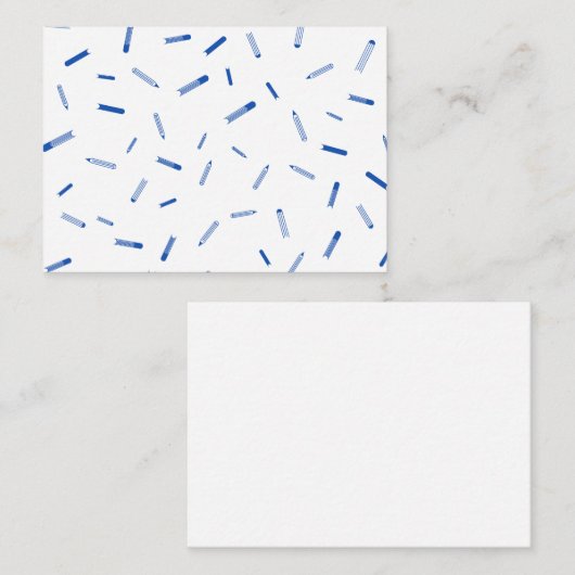 Flat Note-kaart Notitiekaartje (Voorkant / Achterkant)