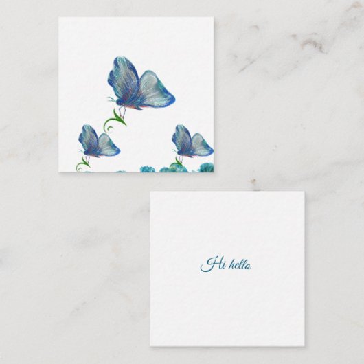 Flat Note-kaart Notitiekaartje (Voorkant / Achterkant)