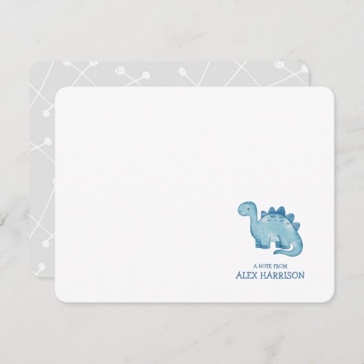 Flat Note-kaart Notitiekaartje (Voorkant / Achterkant)