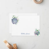 Flat Note Kaart-Succulents Notitiekaartje (Voorkant / Achterkant in situ)