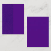 Flat Note Kaart – Textured & Solid Paarse Split Notitiekaartje (Voorkant / Achterkant)