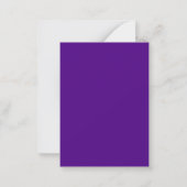 Flat Note Kaart – Textured & Solid Paarse Split Notitiekaartje (Achterkant)