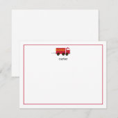 Flat Note-kaart voor brandweermotoren Notitiekaartje (Voorkant / Achterkant)