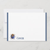 Flat Note Kaart-Zodiac-kanker Notitiekaartje (Voorkant)
