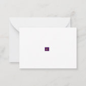 flat note Thanksgiving Kaart Notitiekaartje (Achterkant)