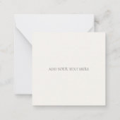 FLAT NOTECARD :  "MERRY CHRISTMAS" NOTITIEKAARTJE (Achterkant)