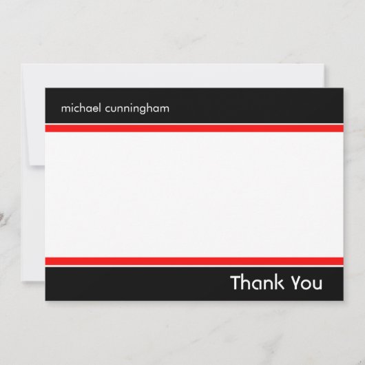 Flat Notecard met naam Notitiekaartje (Voorkant)