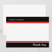 Flat Notecard met naam Notitiekaartje (Voorkant / Achterkant)