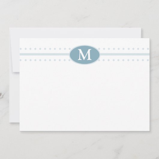 Flat Notecard Monogram Notitiekaartje (Voorkant)