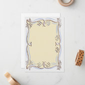 flat notecard notitiekaartje (Voorkant / Achterkant in situ)