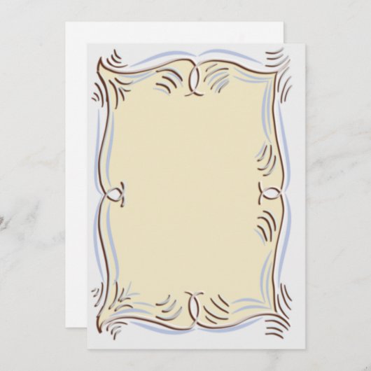 flat notecard notitiekaartje (Voorkant / Achterkant)