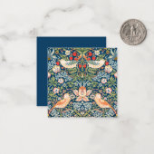 FLAT NOTECARD : WILLIAM MORRIS STRAWBERRY THIEVY NOTITIEKAARTJE (Voorkant / Achterkant in situ)