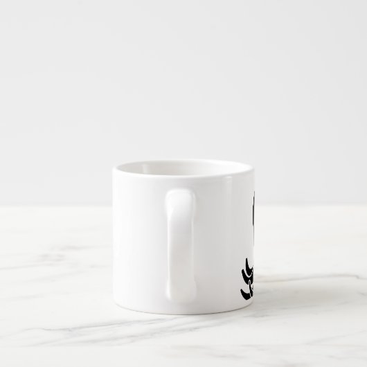 Flat Octopus Espresso Kop (Achterkant)