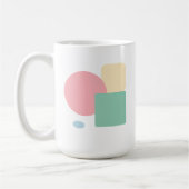 Flat Pastel Shapes Koffiemok (Links)