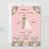 Flat Photo Invitation  Kaart (Voorkant)