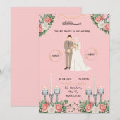 Flat Photo Invitation  Kaart (Voorkant / Achterkant)