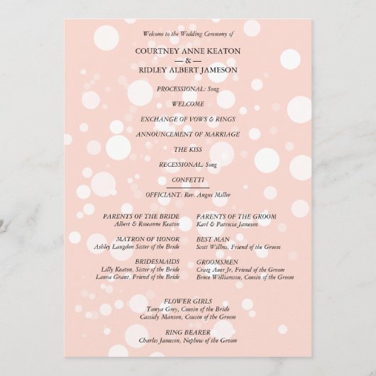 Flat Program Programmakaart (Achterkant)