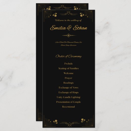 Flat Program Programmakaart (Voorkant / Achterkant)